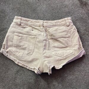 Women's Cream Shorts